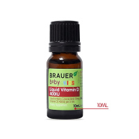 澳洲小绿瓶蓓澳儿(Brauer)儿童维生素D3滴剂10ML /瓶装 婴幼儿宝宝 补钙 0岁及以上