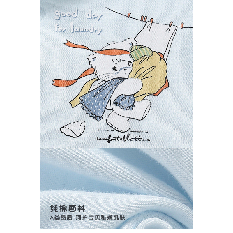 儿童睡衣男童春秋长袖纯棉卡通中大童保暖家居服套装宝宝秋冬女孩