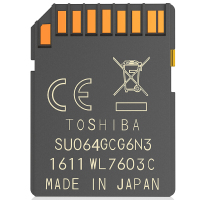 东芝(TOSHIBA)64GB R95M/S-W75M/S SDHC Class10 UHS-I U3 存储卡