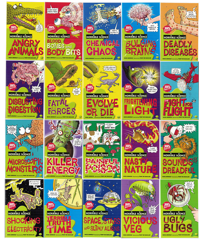可怕的科学20册(主图款) [正版]可怕的科学 Horrible Science 进口英文原版 全集20册盒装 糟糕的科高清大图