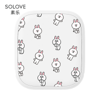SOLOVE素乐质造无线充电宝10000毫安大容量超薄 小巧 便携女生可爱创意迷你移动电源卡通超萌W5-LINE可妮兔