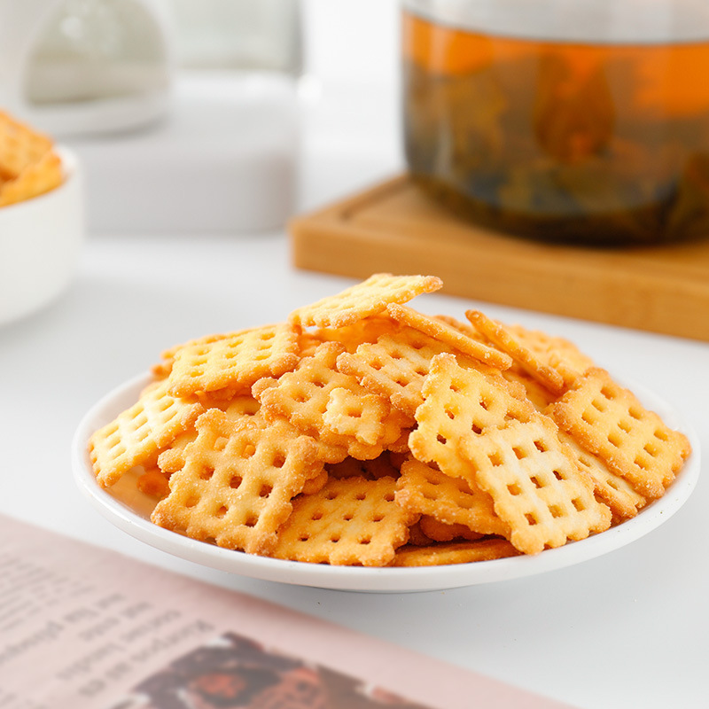 卡慕薯丼脆脆饼65g6海苔味休闲食品办公室代餐饼干网红小零食