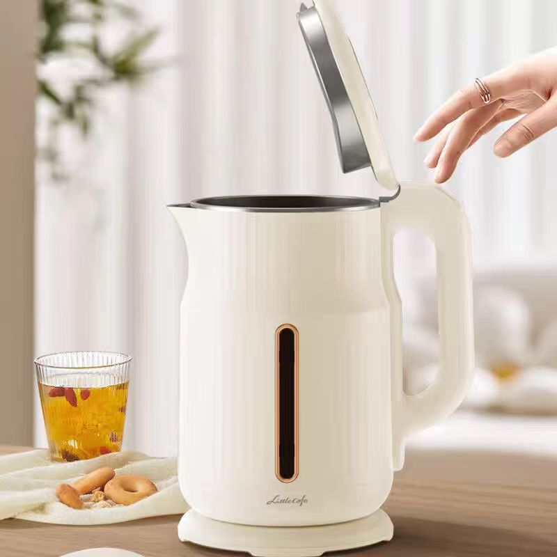 小画仙电水壶LDSH-1803 双层防烫热水壶1.8L大容量家用烧水壶 304不锈钢电热水壶自动断电高清大图