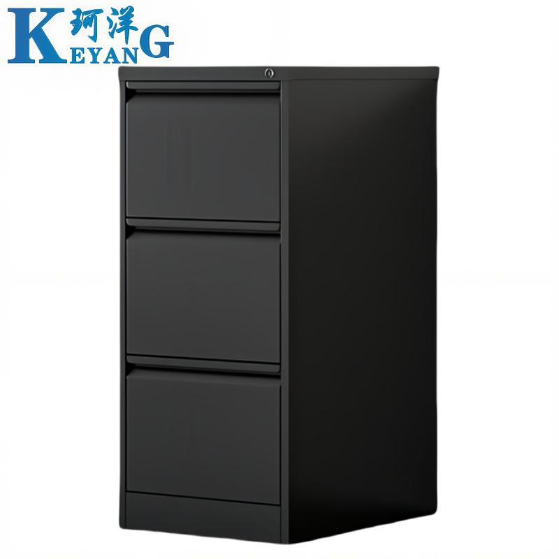 珂洋 A4抽屉柜 三斗(黑色) 台高清大图
