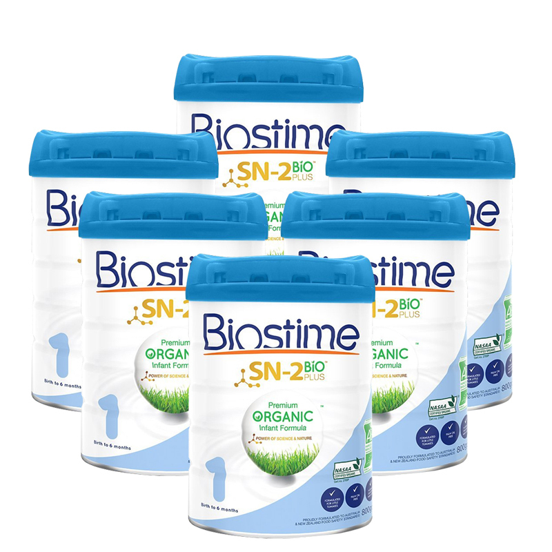 法国进口澳洲版Biostime合生元蓝精灵有机配方奶粉1段(0-6个月)800g高清大图