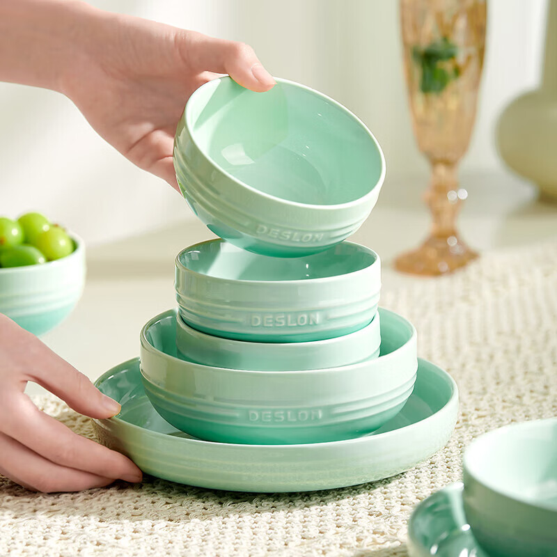 德世朗(DESLON) 暖阳系列陶瓷餐具二十件套DFS-TZ857-20A(单位:套)高清大图