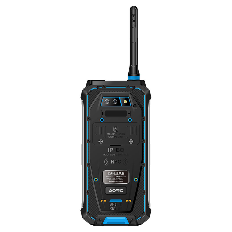 遨游(AORO)M5-DMR 双模对讲 防爆对讲 石油化工专用防爆手机 厂家直售 工业级防爆智能终端 防爆蓝高清大图