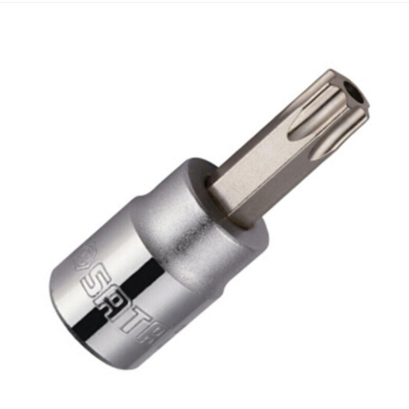 世达（SATA）22602 长中孔花型旋具套筒 10MM系列50MM长 T50