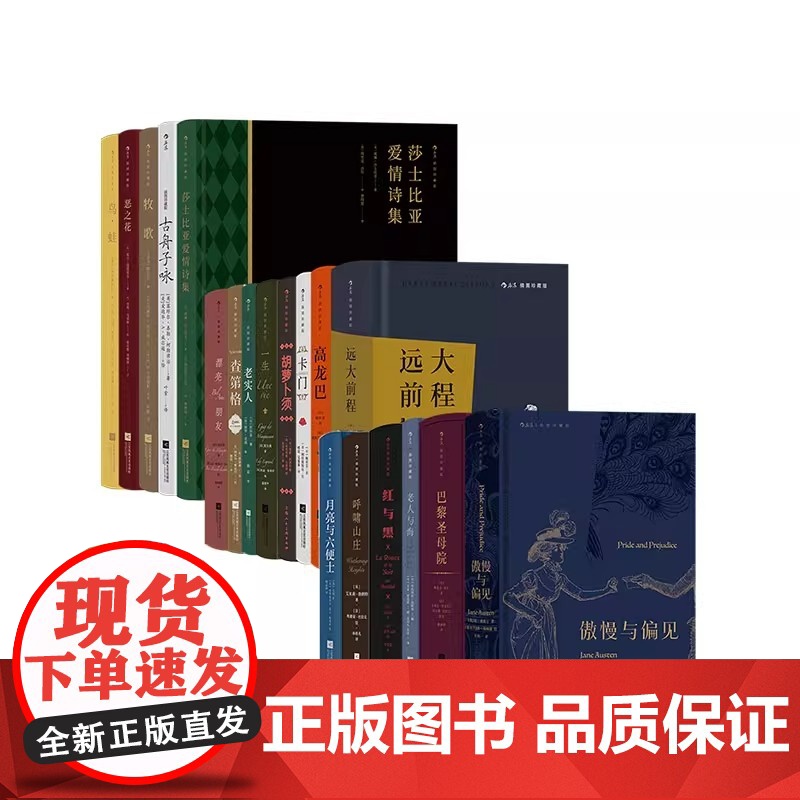 插图经典版世界名著小说傲慢与偏见 瓦尔登湖 月亮与六便士 老人与海 了不起的盖茨比 悲惨世界 海底两万里 红与黑呼啸山庄高清大图