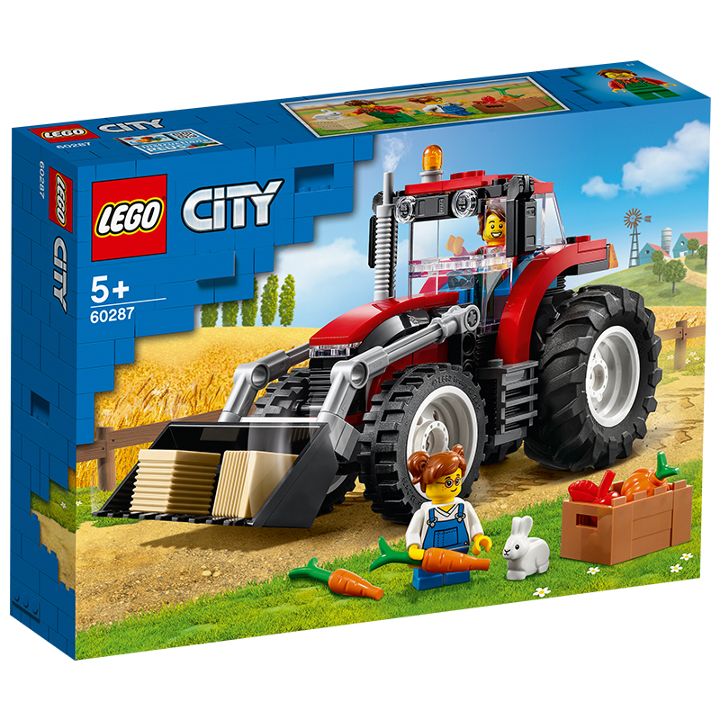 LEGO乐高城市系列拖拉机 60287玩具拼插积木5+男孩女孩生日礼物