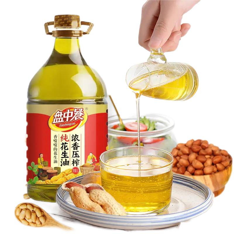 盘中餐 浓香压榨纯花生油 5L/桶高清大图