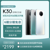 Redmi K30 5G 至尊纪念版 8+128GB薄荷绿