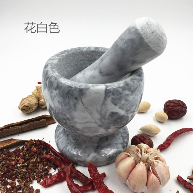 蒜臼子石臼捣碎罐捣蒜泥蓉擂钵辣椒研磨器家用老式手动捣蒜器 敬平 小号晚霞红带蒜锤碎物器研磨碗(碎物器)