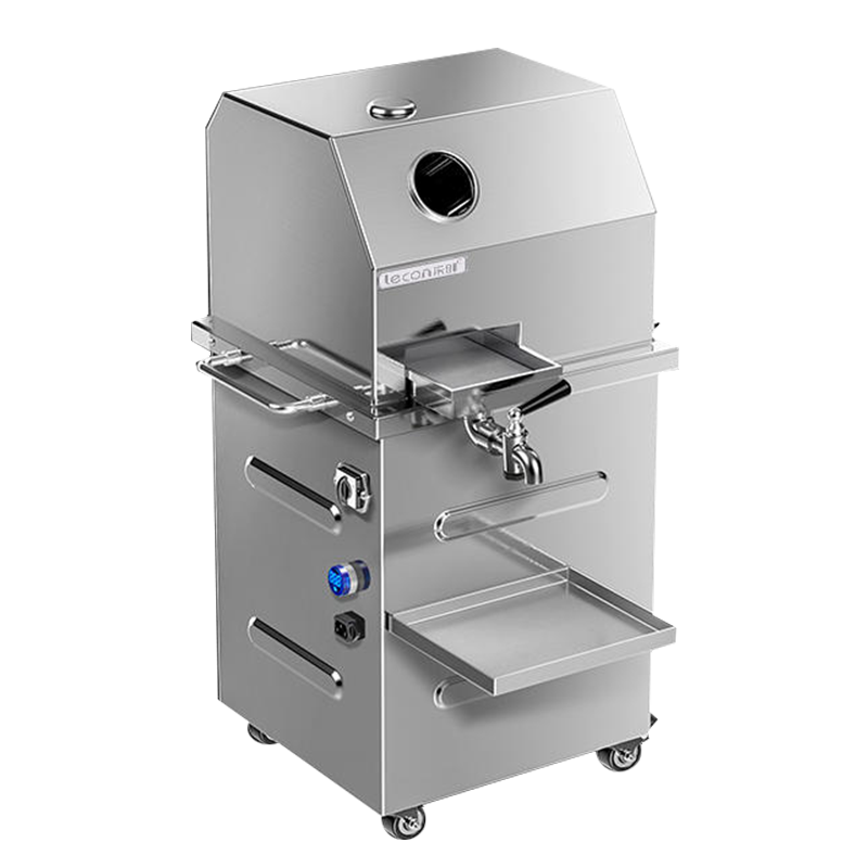 乐创lecon多功能立式不锈钢去皮机甘蔗机压榨机电动电瓶甘蔗榨汁机