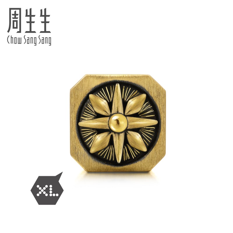 周生生(CHOWSANGSANG)黄金(足金)海盗指南针黄金转运珠 XL 88686C定价