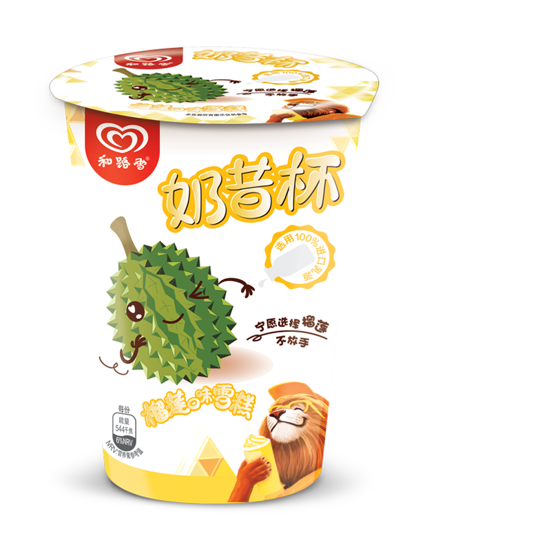 和路雪和路雪奶昔杯榴莲口味雪糕90g