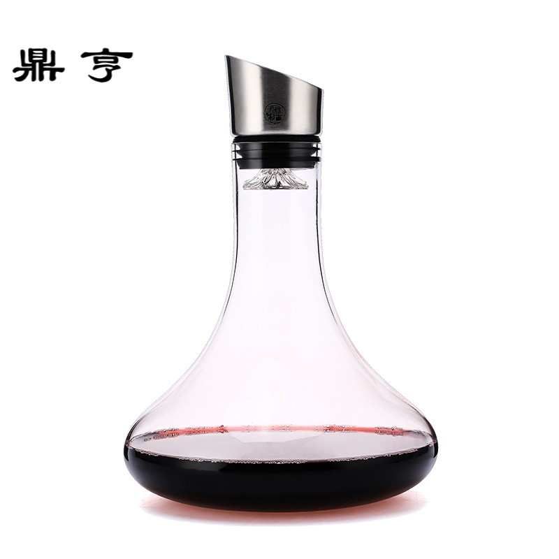 鼎亨 欧式瀑布醒酒器水晶玻璃醒酒器红酒葡萄酒家用过滤分酒器