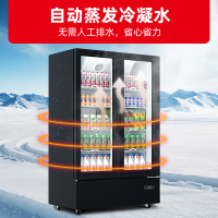 星星(XINGX) 507升 双门冷藏展示柜商用风冷多门立式冷藏柜 啤酒柜饮料柜陈列柜酒吧酒柜LSC-510PWD