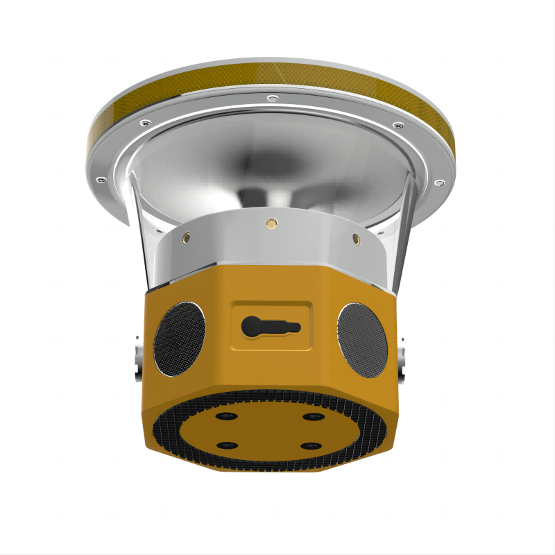 华燏 HY-BZD1060 3.7V 0.5W IP66 0.3Hz LED 太阳能声光警示灯(计价单位:盏)黄色高清大图