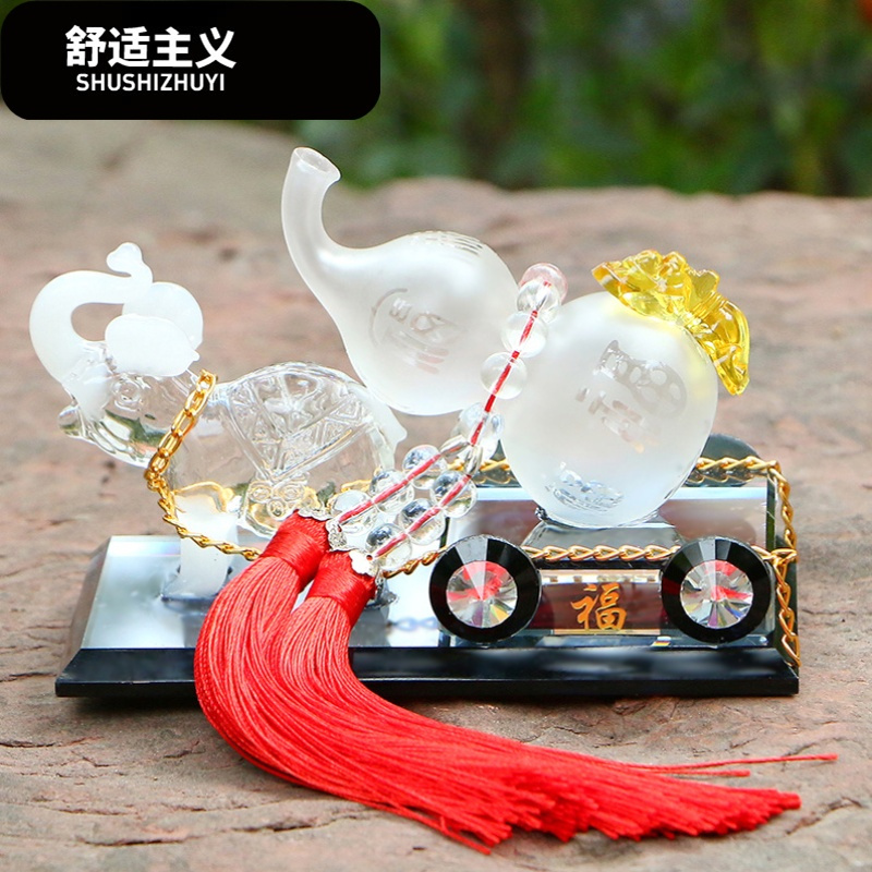 汽车香水车载座式香水座除异味车用车内吉祥葫芦轿车饰品摆件用品