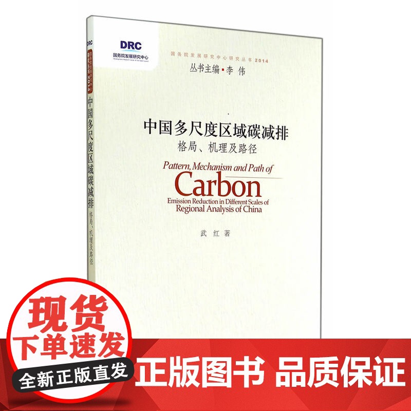 中国多尺度区域碳减排:格局、机理及路径 武红 中国发展出版社 正版书籍高清大图