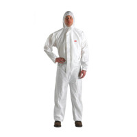 3M 4510白色带帽连体防化服XXL