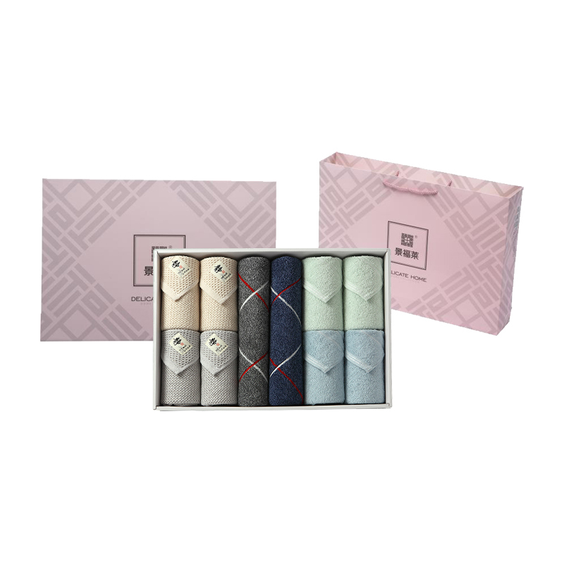 景福莱 全棉毛巾10件套 JFL-HH10 /盒