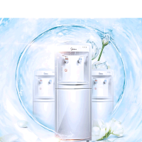美的（Midea）饮水机 立式家用办公温热型防干烧大储物柜饮水器MYR718S-X