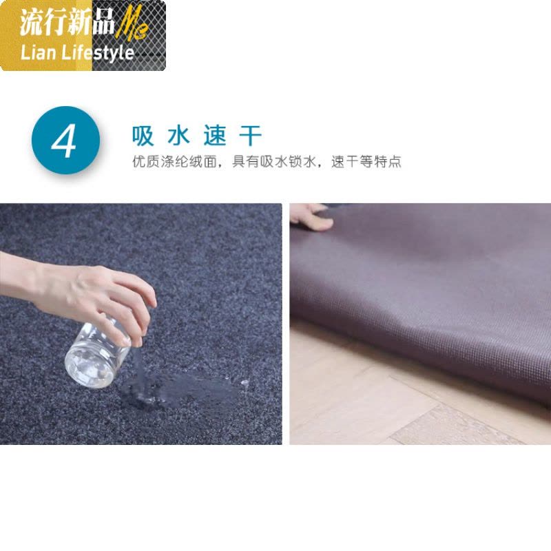 厅地毯垫脚垫进地垫厨房定制可裁剪大口地垫入家用吸水 三维工匠图片