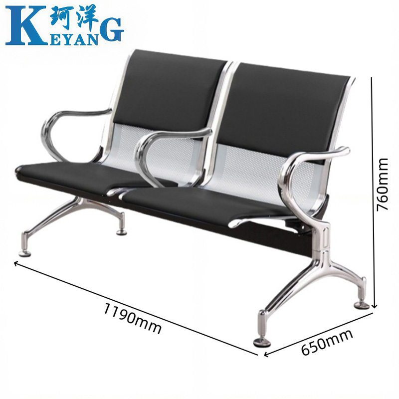 珂洋 等候椅 双人位带垫 张高清大图