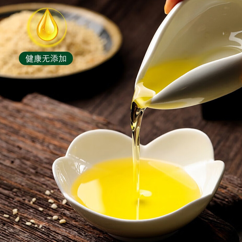 海天花生油亚麻籽油六件套2.808L古法小榨久放不变味高清大图