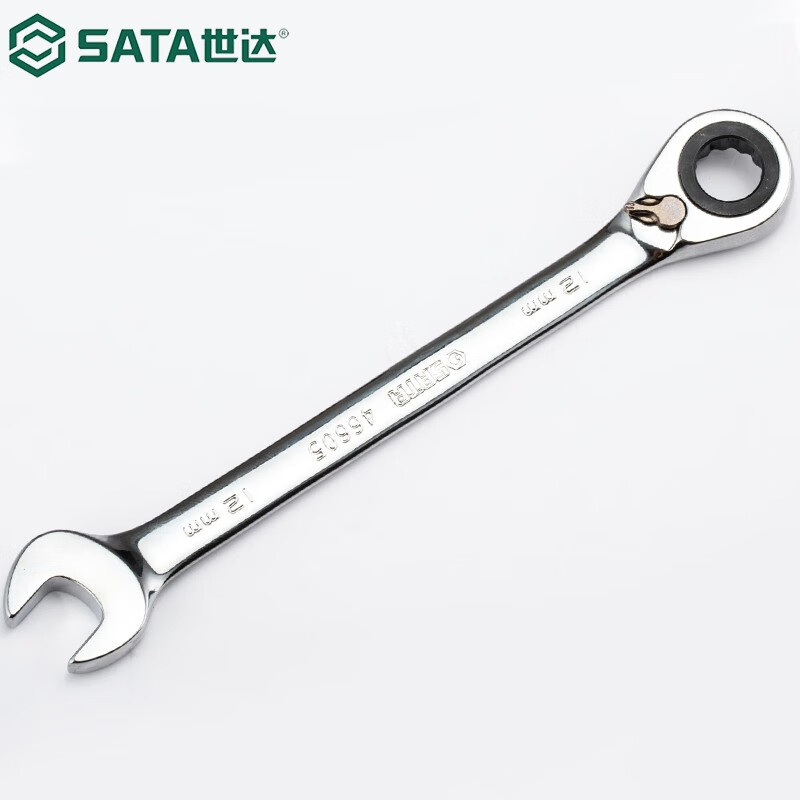世达(SATA) 全抛光棘轮双向梅花快扳系列12mm/1把 46605高清大图