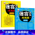 2册【高级篇+挑战篇】迷宫游戏 【正版】抖音同款儿童迷宫专注力训练益智类玩具走迷宫思维游戏训练书3--8岁智力开发动正练