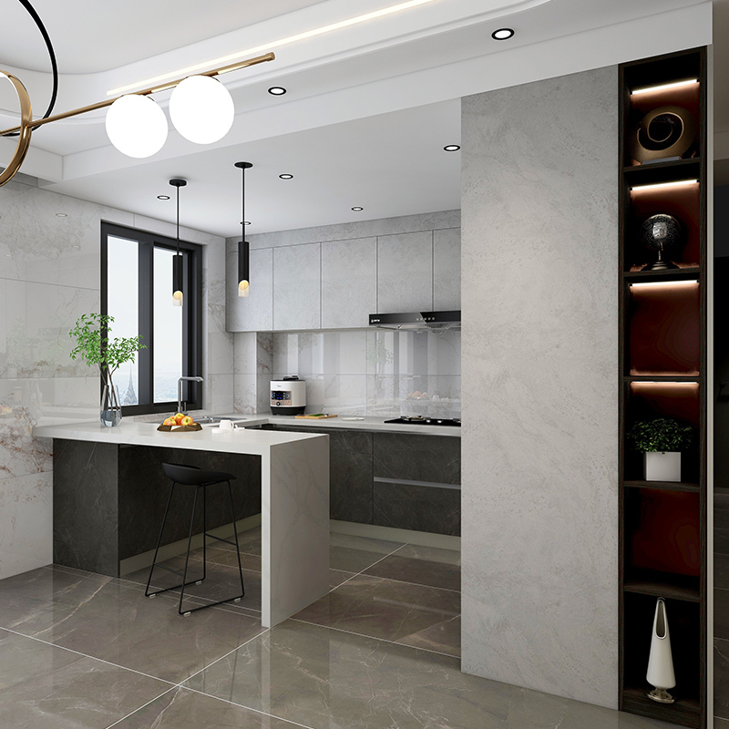 科凡全屋定制整体橱柜家用厨柜厨房置物架收纳柜子石英石预付金报价_