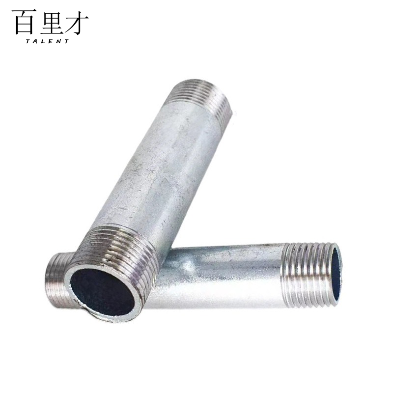 百里才 镀锌长对丝 DN15*20个高清大图