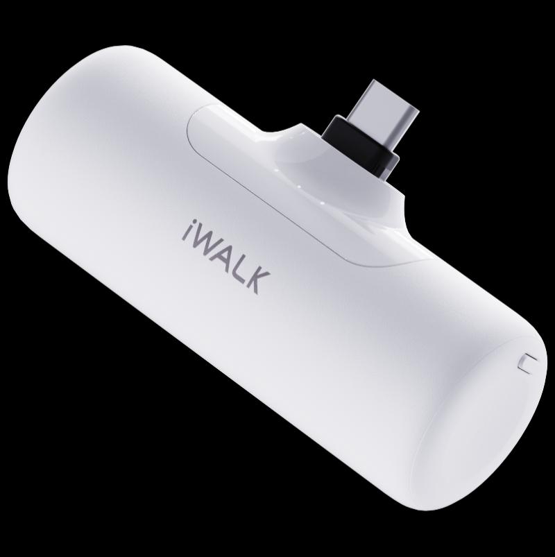 爱沃可/iWALK LPB4500C 4500毫安15W快充尾插移动电源 白色高清大图
