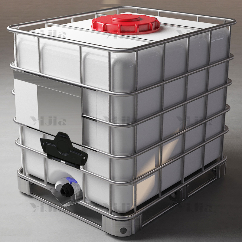 翌嘉 YJ40621016吨桶水桶塑料桶白色全新料柴油桶 1吨