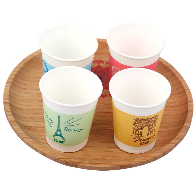 妙洁 一次性纸杯子茶水加厚食品级商务杯 250ml*80只高清大图