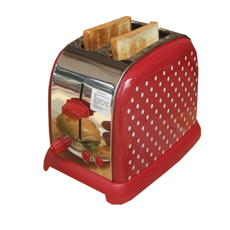 复古家用纳丽雅不锈钢全自动多士炉吐司机土司机2片烤面包机早餐机b款