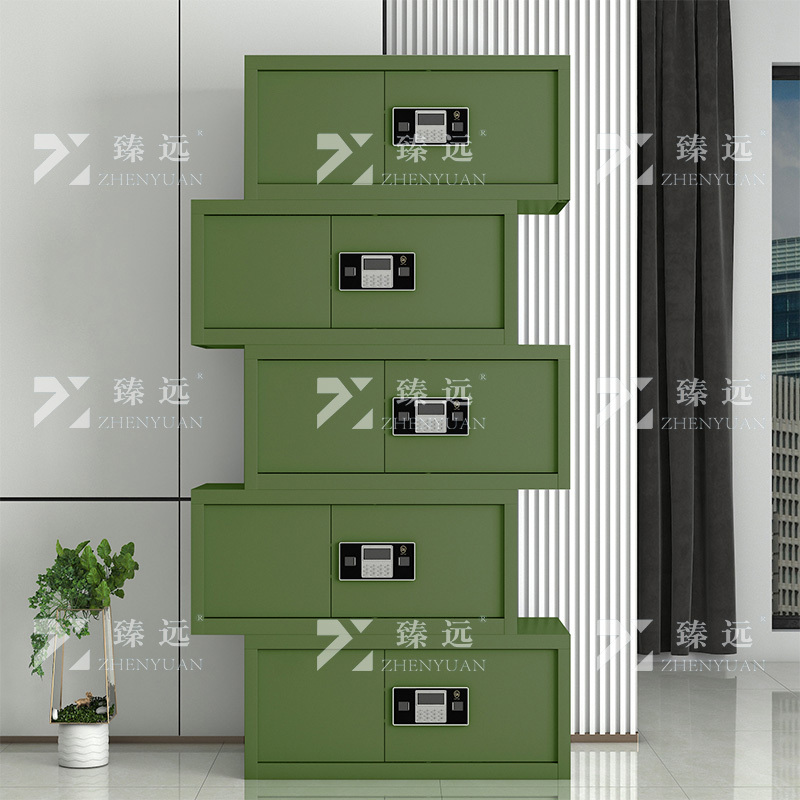 臻远 ZYJJ-80092 保密柜 绿色分体五节电子锁 长900*宽420*高2000mm 单位:1台