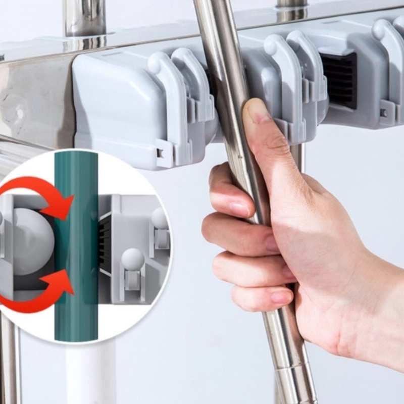 伟樽拖把架单排10拖24钩97*50*122cm个高清大图