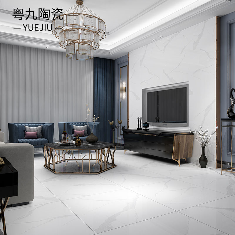 8713 佛山负离子通体大理石瓷砖800x800客厅防滑地板砖现代简约地砖