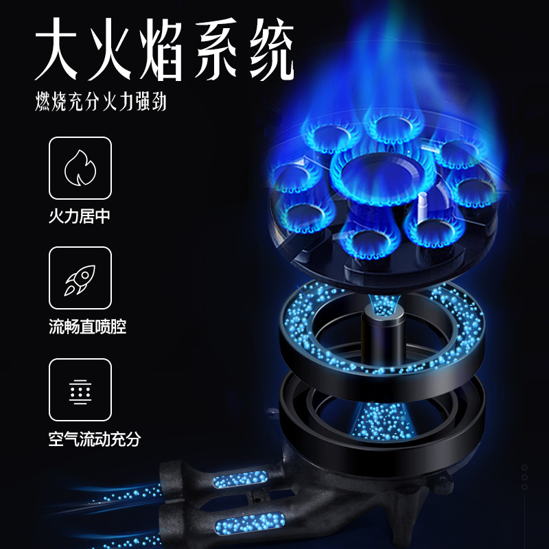 欢呼好太太35立方大吸力AI智能语音控制顶侧双吸7字型烟灶套装吸油烟机侧吸式自动清烟灶套装天然气自行安装高清大图