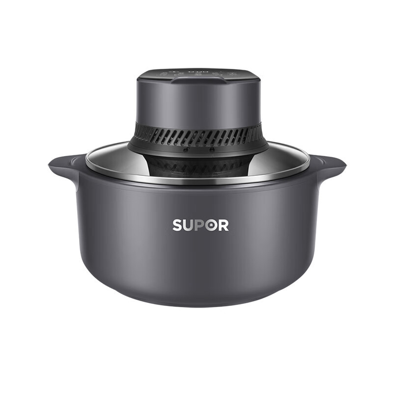 苏泊尔(SUPOR) KJ50DQ77 空气炸锅 透明可视电煎炸锅烤箱 家用5升大容量 上盖可拆洗智能全自动蒸汽嫩炸整鸡