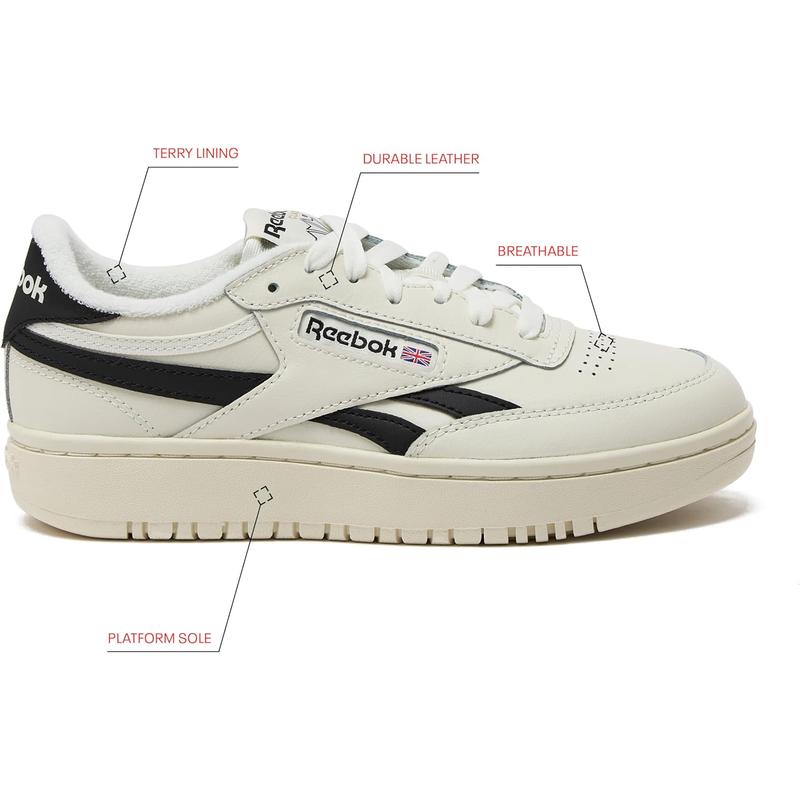 锐步(REEBOK)女士复古增高透气板鞋时尚百搭平台运动休闲网球鞋高清大图