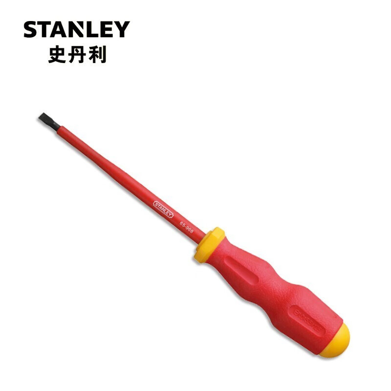 史丹利(STANLEY)65-969-22 (6.5*150mm)绝缘一字螺丝批电工螺丝刀改锥起子拆机维修工具单支