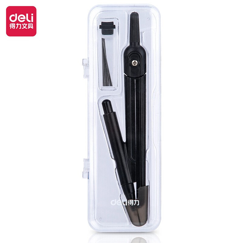 得力(deli) 72152圆规(黑色)(套)高清大图