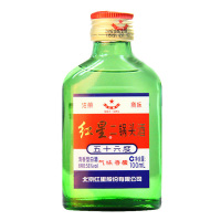 红星二锅头酒 56度 100ml (绿扁瓶)(新老包装随机发货)