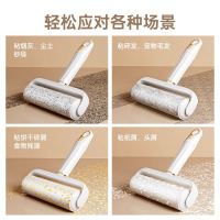 2303粘毛器滚筒可撕式纸滚刷去除头发衣服沾毛滚黏纸卷纸床上神器