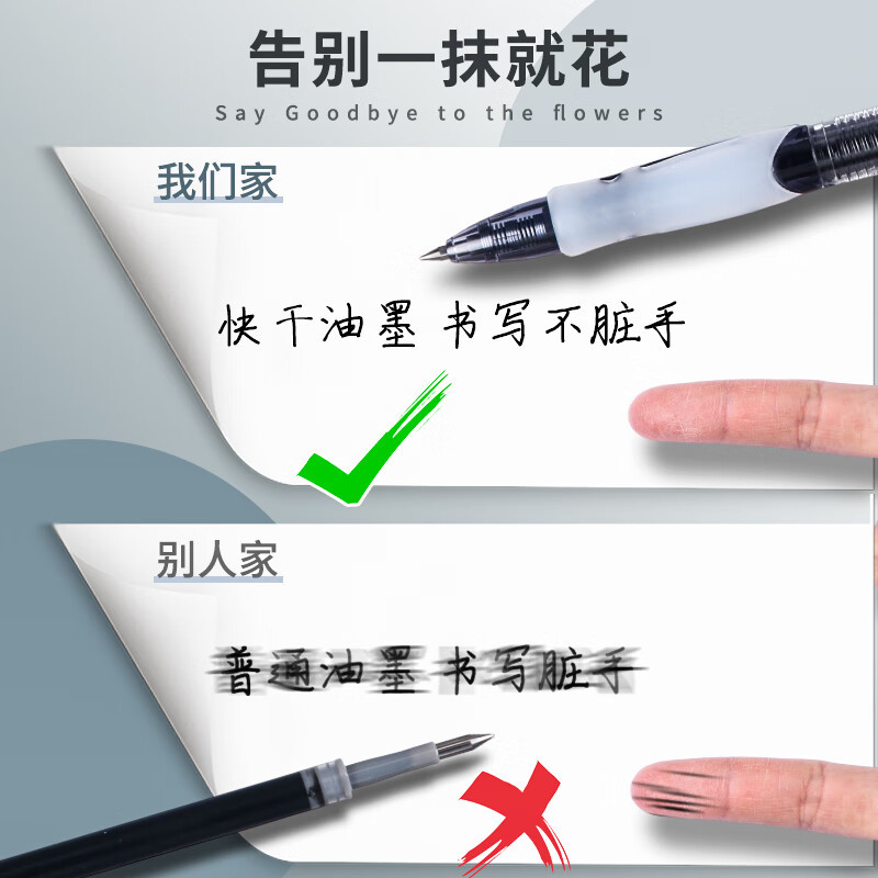 晨光 M&G 按动中性笔 GP-1163 0.5mm (黑色) 12支/盒 盒